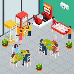 Poster - Game Machine Isometric Illustration