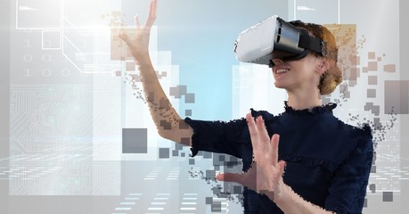 Poster - Deconstructing smashing pixel virtual reality woman