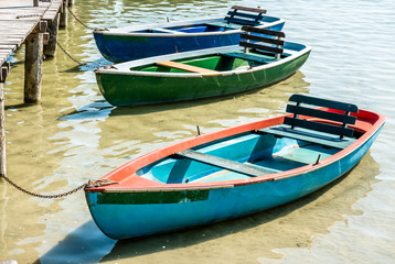 Poster - old rowboats