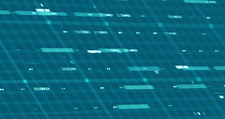 Wall Mural - Abstract digital data background, 3D rendering