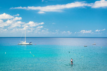 Blue Lagoon. Ibiza, Balearic Islands. Spain