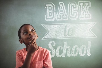 Wall Mural - Composite image of back to school message