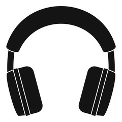 Poster - stereo headphones icon. simple illustration of stereo headphones vector icon for web design isolated