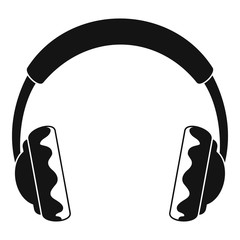 Poster - rock headphones icon. simple illustration of rock headphones vector icon for web design isolated on 