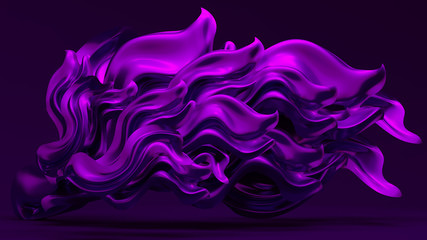 Luxury background with purple drapery fabric. 3d illustration, 3d rendering.