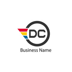 Initial Letter DC Logo Template Design