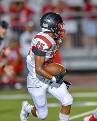 Wall Mural - Football player running with the ball during a game