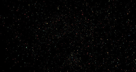 Wall Mural - Fireworks on a black background
