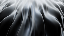 Luxury Black Drapery Fabric Background. 3d Illustration, 3d Rendering.