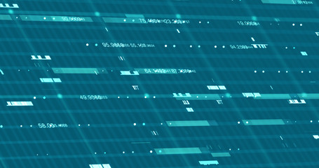 Wall Mural - Abstract digital data background, 3D rendering