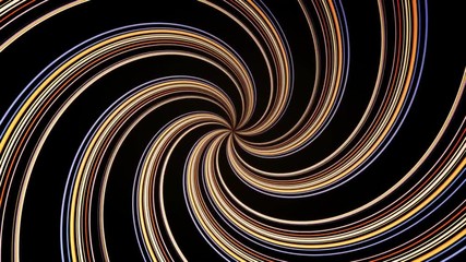 Poster - Abstract spiral rotating and twisting lines, computer generated background, 3D rendering background. Rotating luminous spiral lines