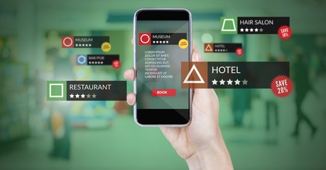 Poster - App review locations in augmented reality with shopping mall
