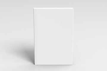 verical blank book cover mockup