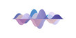 Musical pulse, sound waves, audio equalizer technology, vector Illustration on a white background