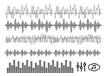 Signal Wave Set. Analog Signals, Digital Sound Waves