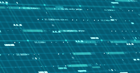 Wall Mural - Abstract digital data background, 3D rendering