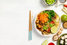 Asian Tofu Soba Noodle Bowl