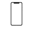 © ibreakstock - New realistic mobile phone smartphone mockup with blank screen isolated on white background