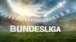 Bundesliga als Text im Stadion