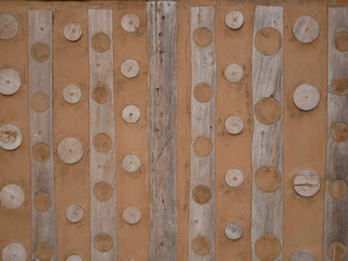 vintage stone and wood wall background