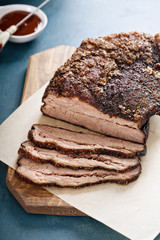 Wall Mural - Sliced slowly cooked brisket