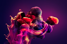 Colorful Smoke. 3d Illustration, 3d Rendering.