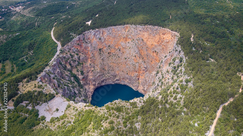 Red Lake Croatian Crveno Jezero Is A Collapse Doline