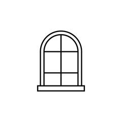 Poster - window icon. Element of architecture icon for mobile concept and web apps. Thin line window icon can be used for web and mobile