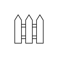 Poster - fence icon. Element of architecture icon for mobile concept and web apps. Thin line fence icon can be used for web and mobile