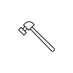 Poster - hammer icon. Element of architecture icon for mobile concept and web apps. Thin line hammer icon can be used for web and mobile