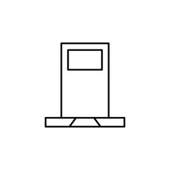 Poster - Door icon. Element of architecture icon for mobile concept and web apps. Thin line Door icon can be used for web and mobile