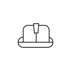 Poster - helmet icon. Element of architecture icon for mobile concept and web apps. Thin line helmet icon can be used for web and mobile