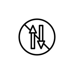 Poster - ban on mobile internet icon. Element of prohibition sign for mobile concept and web apps icon. Thin line icon for website design and development, app development. Premium icon