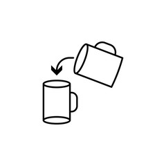 Poster - additional transfer icon. Element of arrow and object icon for mobile concept and web apps. Thin line additional transfer icon can be used for web and mobile