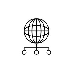 Poster - net icon. element of business icon for mobile concept and web apps. thin line net icon can be used f