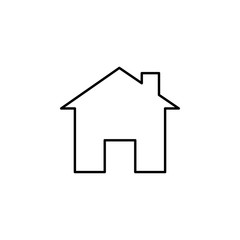 Aufkleber - house icon. Element of building and landmark outline icon for mobile concept and web apps. Thin line house icon can be used for web and mobile