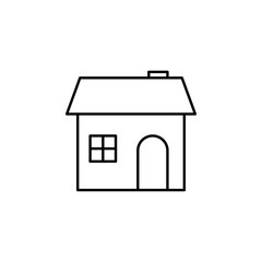 Aufkleber - house icon. Element of building and landmark outline icon for mobile concept and web apps. Thin line house icon can be used for web and mobile
