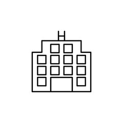 Aufkleber - house icon. Element of building and landmark outline icon for mobile concept and web apps. Thin line house icon can be used for web and mobile