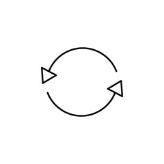 Poster - Refresh outline icon. Element of ecology icon for mobile concept and web apps. Thin line Refresh can be used for web and mobile