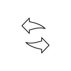 Poster - Refresh outline icon. Element of ecology icon for mobile concept and web apps. Thin line Refresh can be used for web and mobile