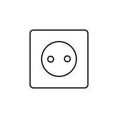 Aufkleber - Socket outline icon. Element of ecology icon for mobile concept and web apps. Thin line Socket can be used for web and mobile