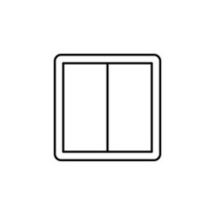 Aufkleber - Switch outline icon. Element of ecology icon for mobile concept and web apps. Thin line Switch can be used for web and mobile