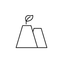 Aufkleber - Ecological clean factory outline icon. Element of ecology icon for mobile concept and web apps. Thin line Ecological clean factory can be used for web and mobile