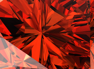 Wall Mural - Realistic diamond texture close up, 3D illustration.