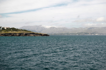 Wall Mural - View of rocky coastline