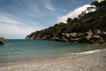 Wall Mural - View of rocky coastline