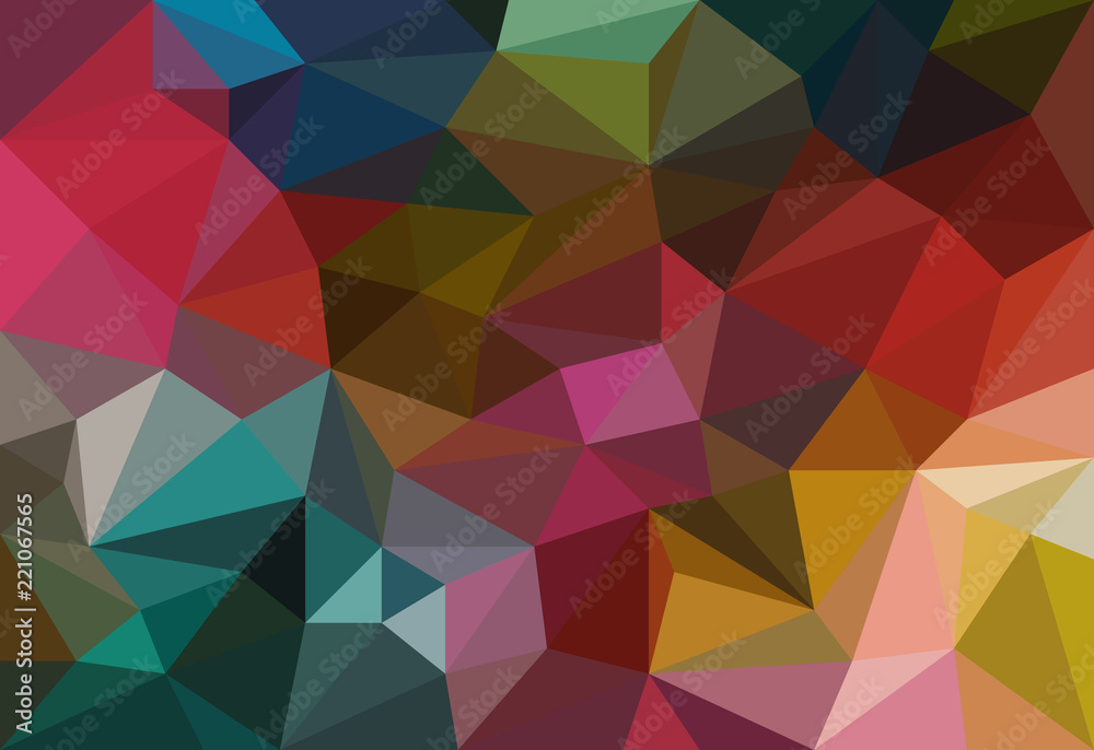 Illustration graphic polygon colorful abstract background Stock ...