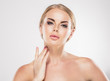 © Utkamandarinka - Healthy skin beauty blonde hair woman cosmetic concept