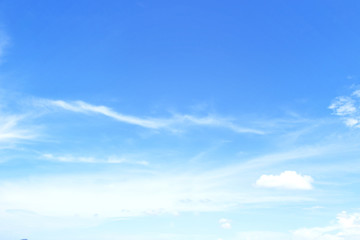 Wall Mural - celestial world concept: abstract white cloud and clear blue sky in sunny day texture background