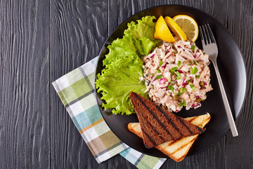 Poster - canned Tuna, capers, red onion salad